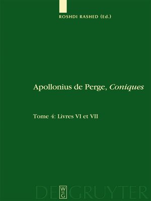 cover image of Livres VI et VII. Commentaire historique et mathématique, édition et traduction du texte arabe